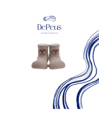 Attipas Bear Beige Invierno