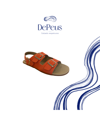 Sandalia Coqueflex Suede Coral